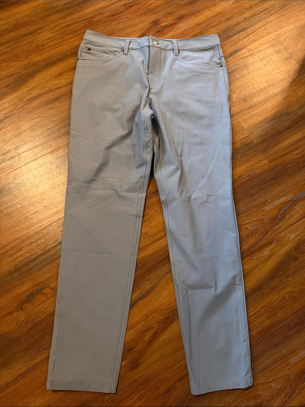 Men's 7Diamonds Light Gray Straight-Leg Pants